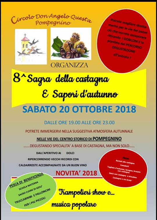 Sagra della Castagna e Sapori d'Autunno a Pompengino