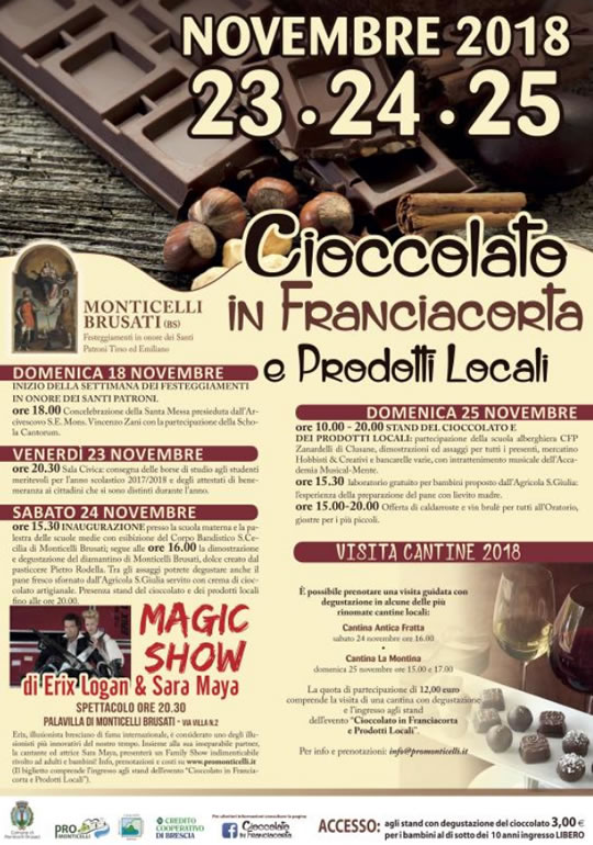 Cioccolato in Franciacorta e Prodotti Locali a Monticelli Brusati