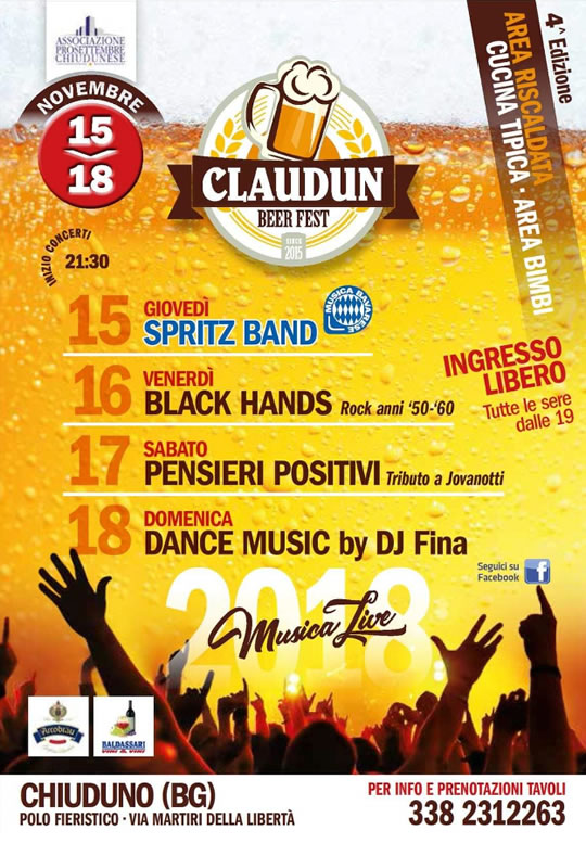 Claudun Beer Fest a Chiuduno BG