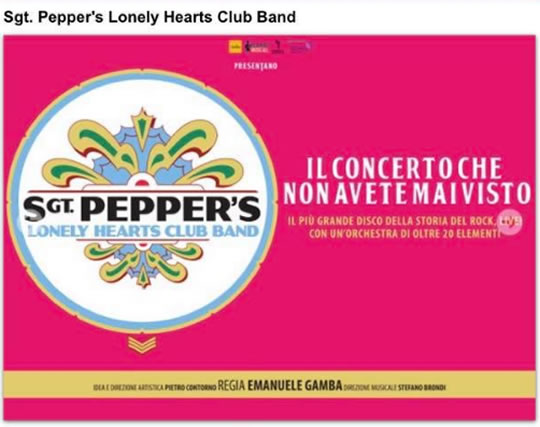 Sgt Pepper's Lonely Hearts Club Band a Milano