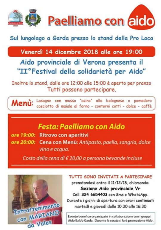 Paelliamo con Aido a Garda
