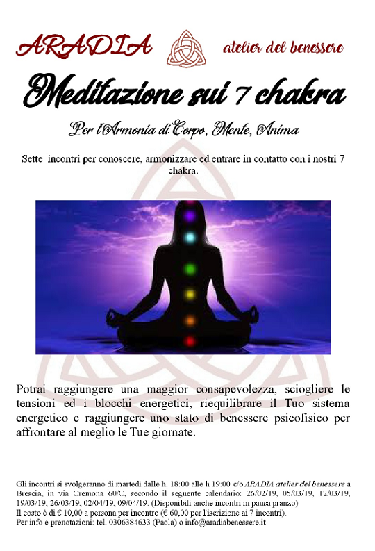 Meditazione sui Chakra a Brescia