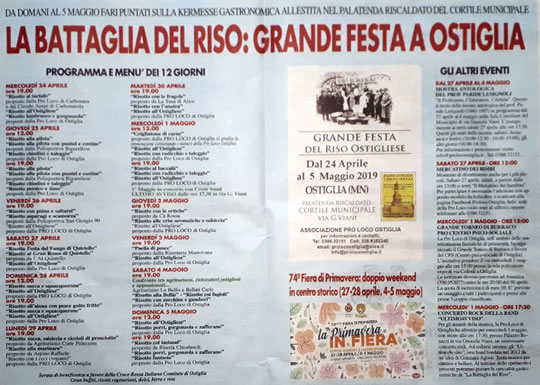 La Battaglia del Riso a Ostiglia MN