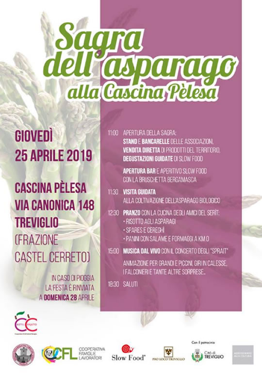 Sagra dell'Asparago alla Cascina Pèlesa di Treviglio BG