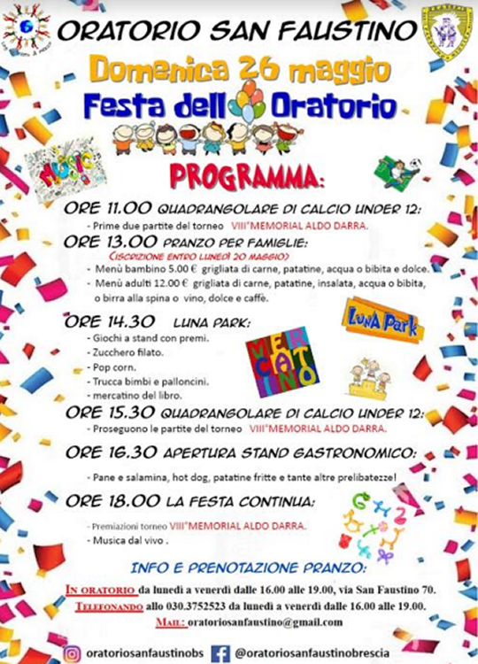 Festa dell'oratorio a Brescia