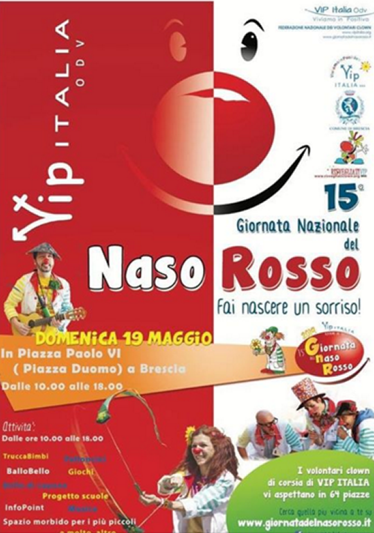 Giornata Nazionale del Naso Rosso a Brescia