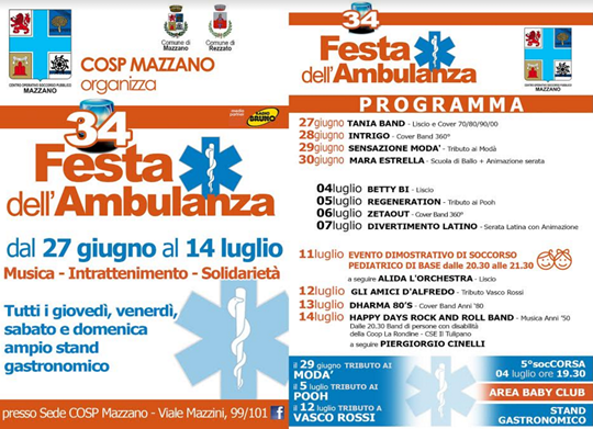 Festa dell'Ambulanza Cosp Mazzano