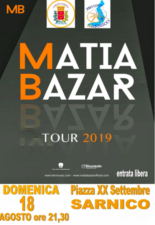 Matia Bazar a Sarnico