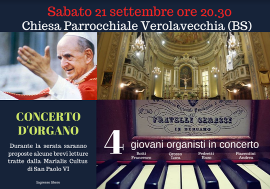 Concerto Organo I 4 Giovani Organisti a Verolavecchia