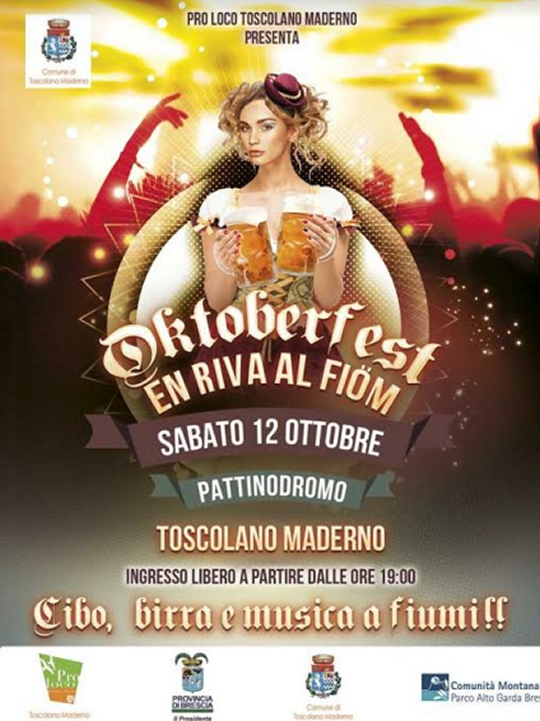 Oktoberfest en riva al fiöm a Toscolano Maderno 