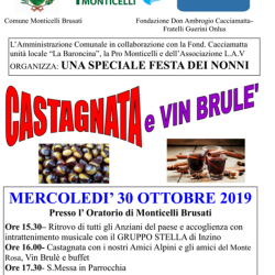 Castagnata e Vin Brulè a Monticelli Brusati
