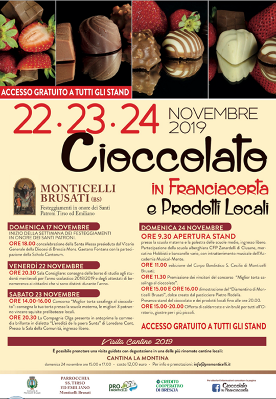 Cioccolato in Franciacorta a Monticelli Brusati 