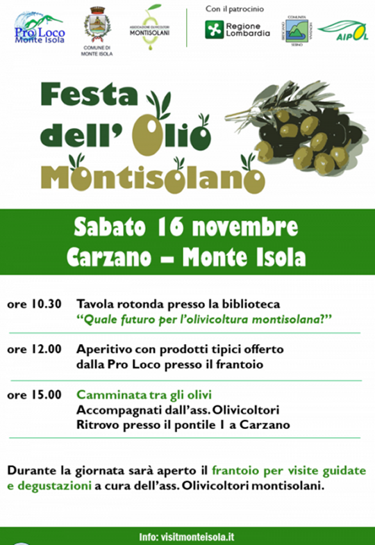 Festa dell'Olio Montisolano a Carzano 
