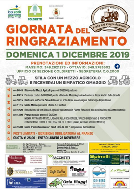 Giornata del Ringraziamento a Chiari
