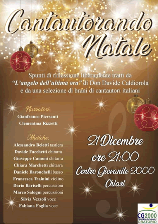 Cantautorando Natale a Chiari