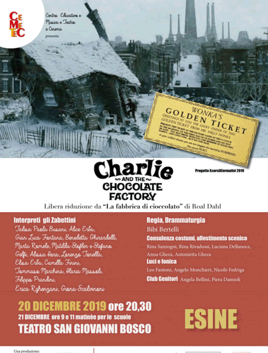 Charlie e la fabbrica di cioccolato a Esine
