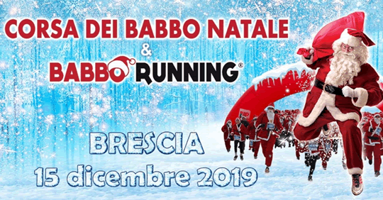 Corsa dei Babbo Natale a Brescia 