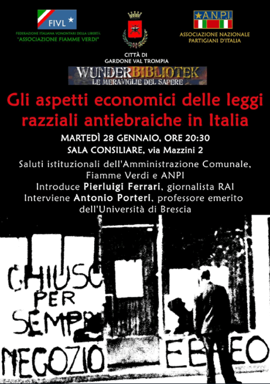 Gli Aspetti Economici delle Leggi Razziali Antiebraiche in Italia a Gardone VT
