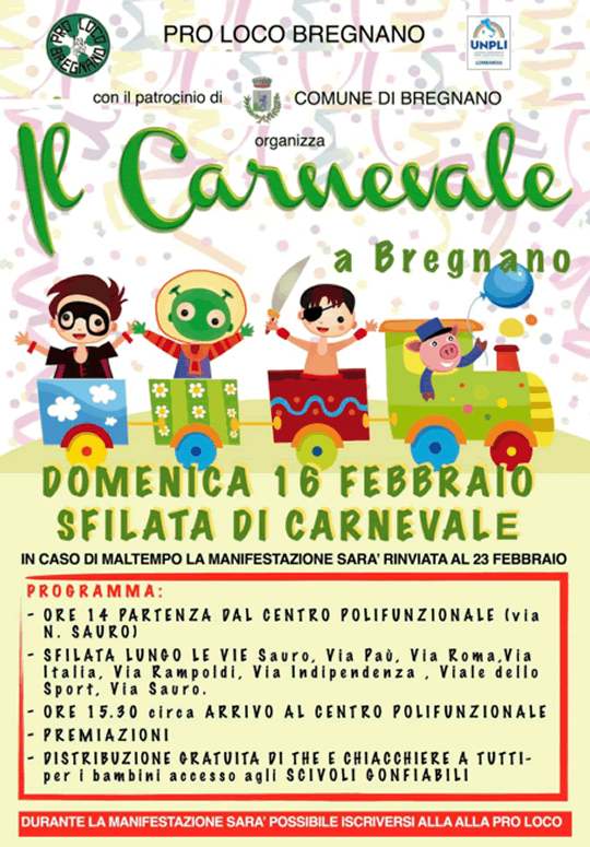 Il Carnevale a Bregnano