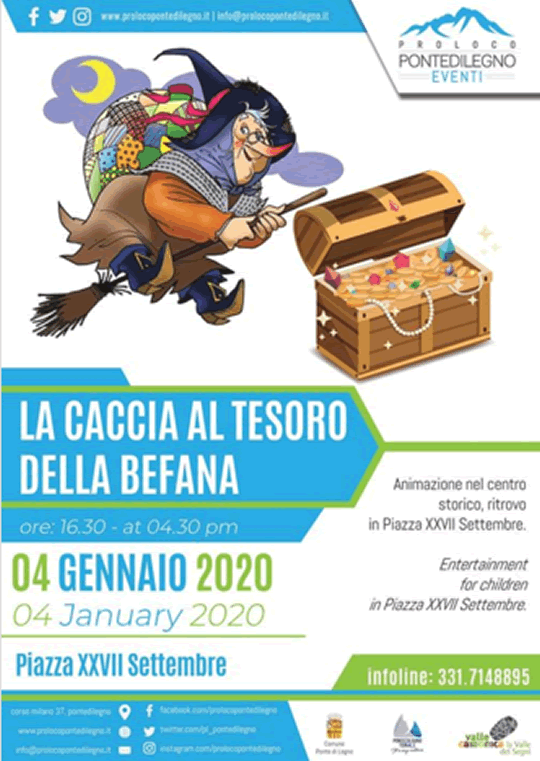 La Caccia al Tesoro della Befana a Ponte di Legno