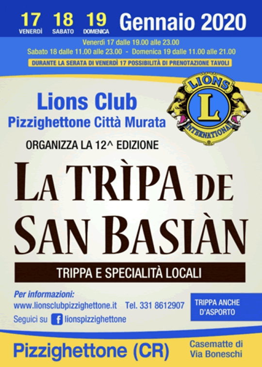 La Trìpa de San Basian a Pizzighettone