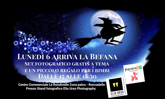 Lunedì 6 arriva la Befana a Roncadelle