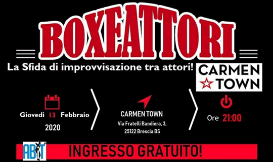 Boxeattori torneo di improvvisazione February Slam a Brescia 