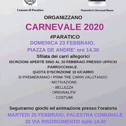 Carnevale 2020 a Paratico