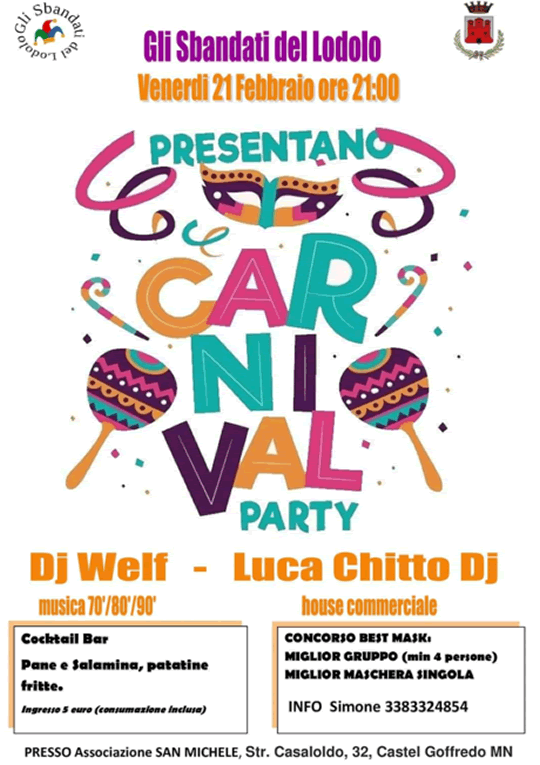 Carnival Party a Castel Goffredo MN