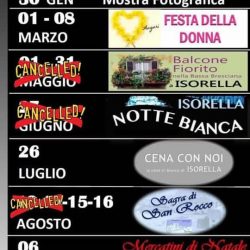 cena in bianco a Isorella
