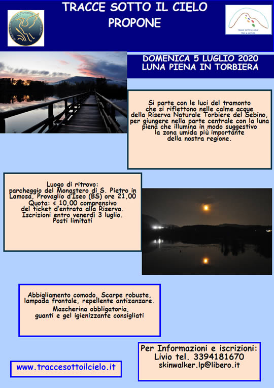 luna piena in torbiera