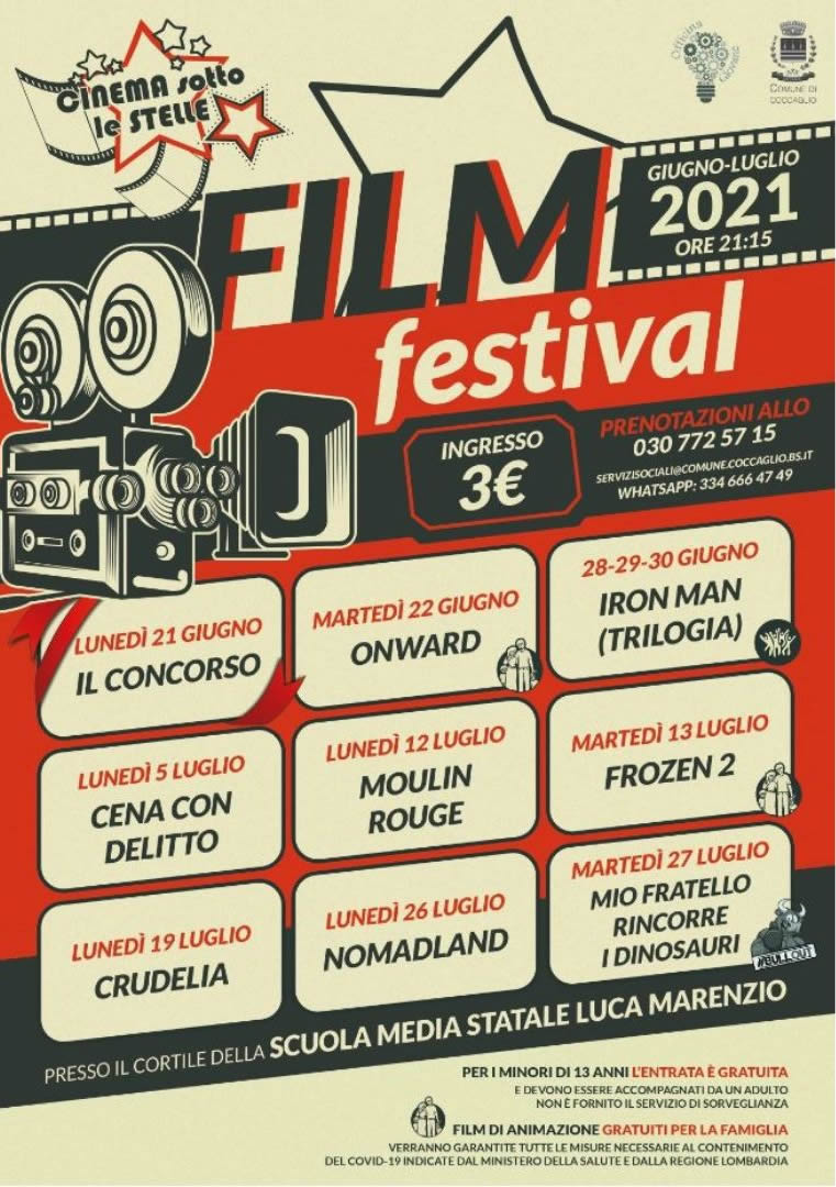 coccaglio - cinema sotto le stelle 2021