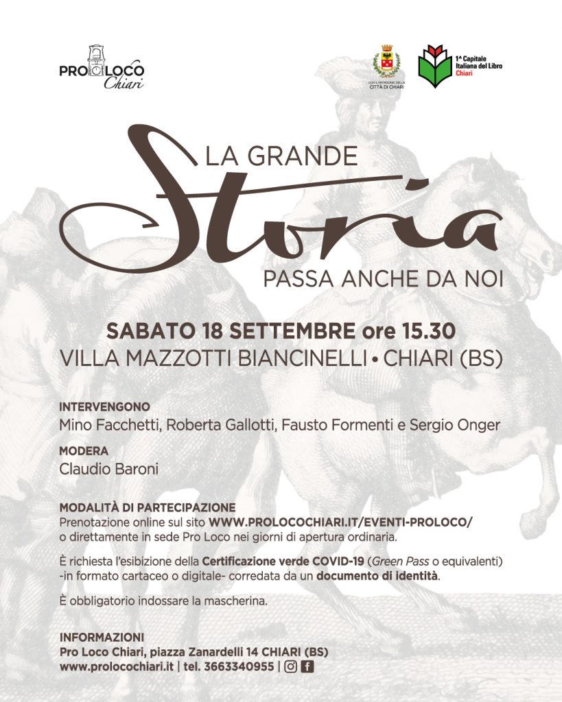 la grande storia passa anche da noi