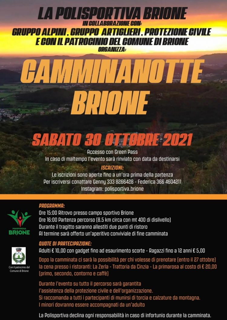 Cammina notte a Brione