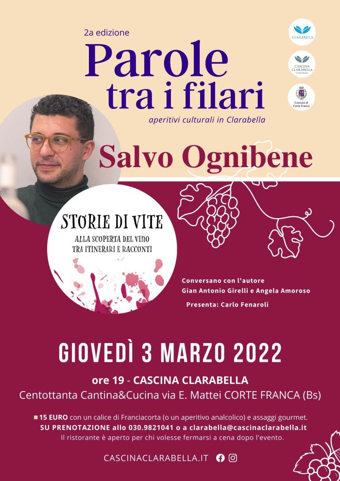 Parole tra i filari - Aperitivi culturali in Clarabella
