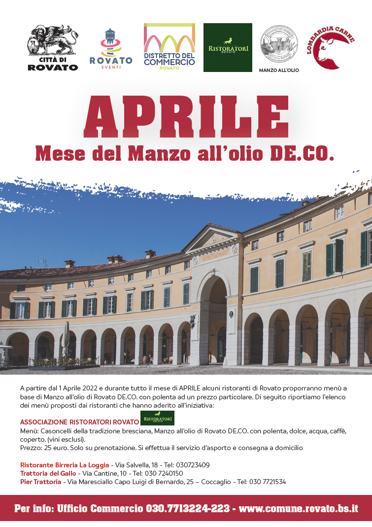 Mese del Manzo all’Olio a Rovato