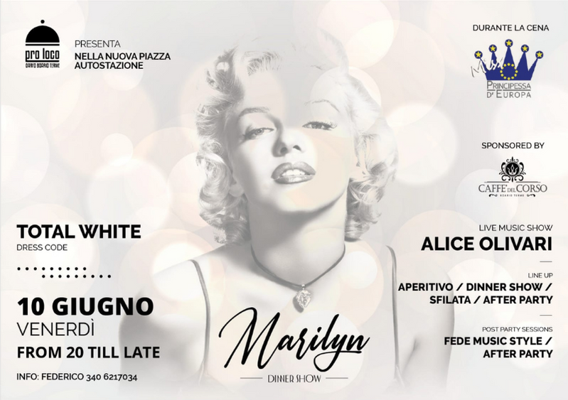 Marilyn Dinner Show presenta Miss Principessa d'Europa