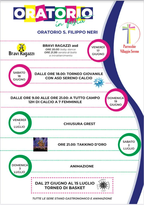 Oratorio in festa al villaggio sereno