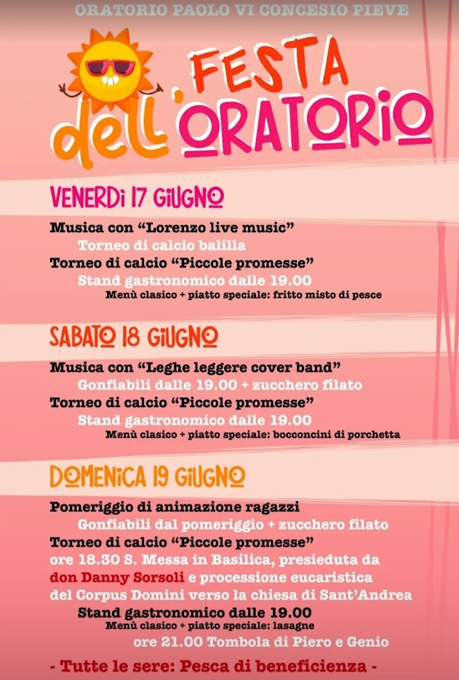 Festa dell'oratorio a Concesio