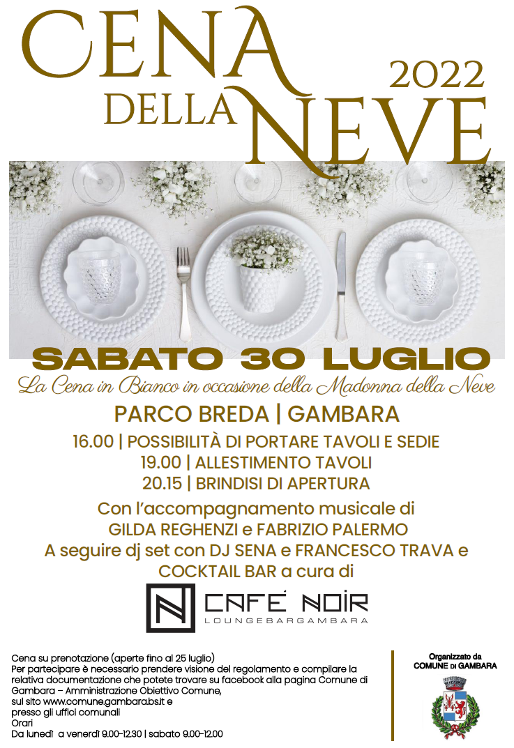 Cena della neve a Gambara