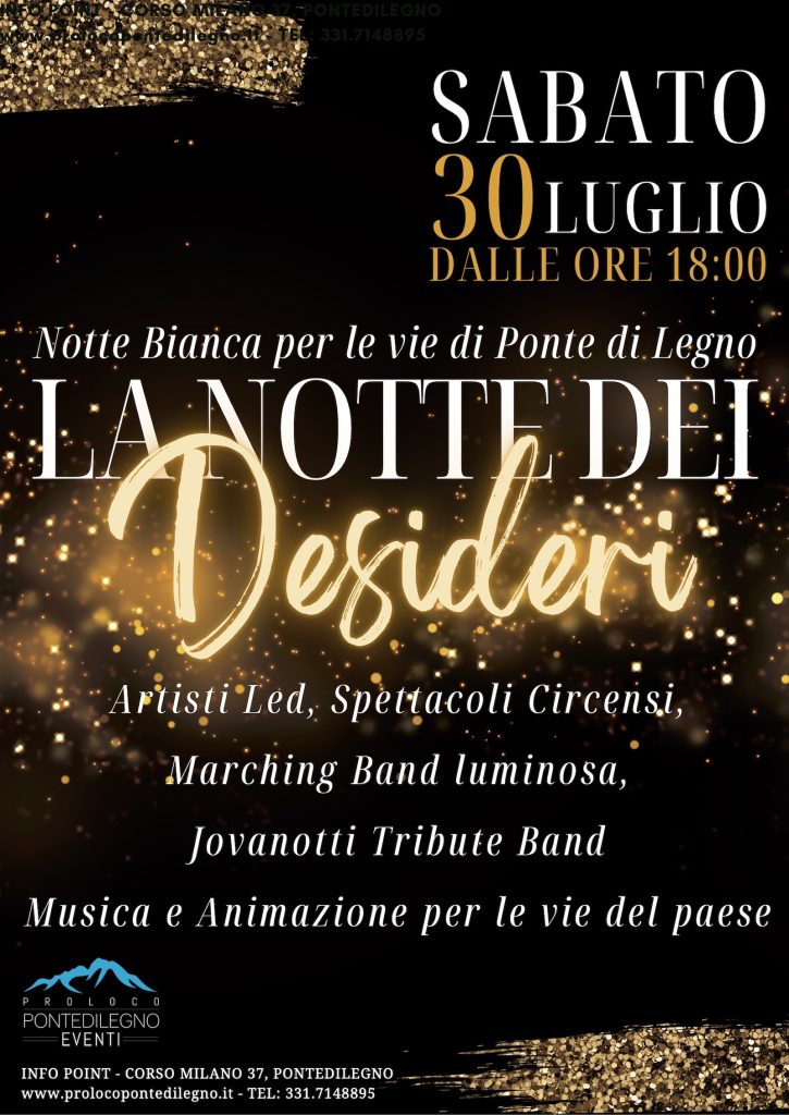 La notte dei desideri a Ponte di Legno