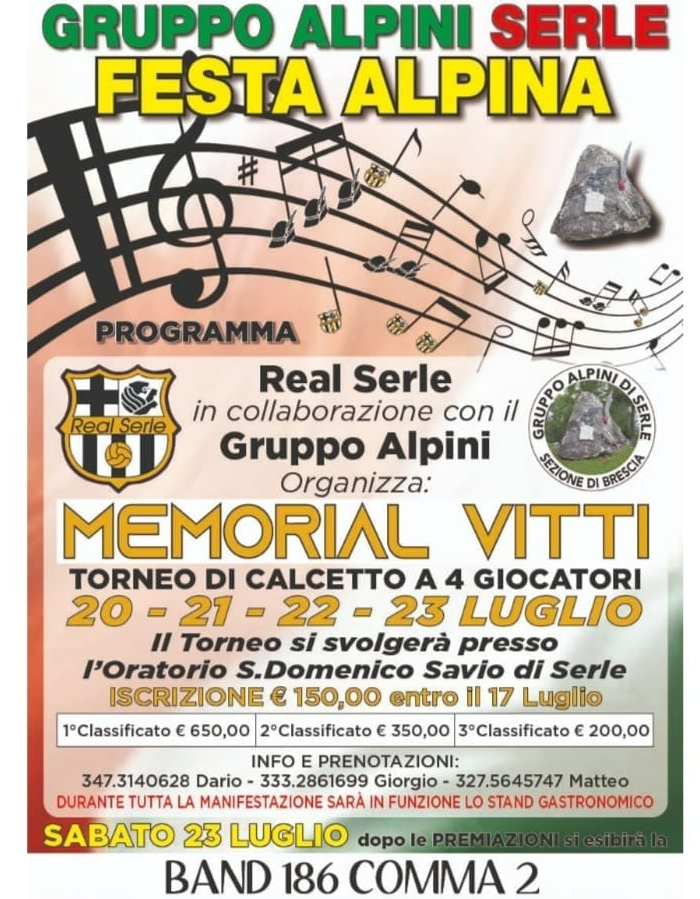 Festa alpina a Serle