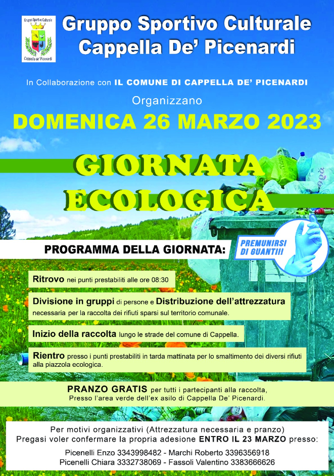 Giornata ecologica a Cappella De' Picenardi (CR)