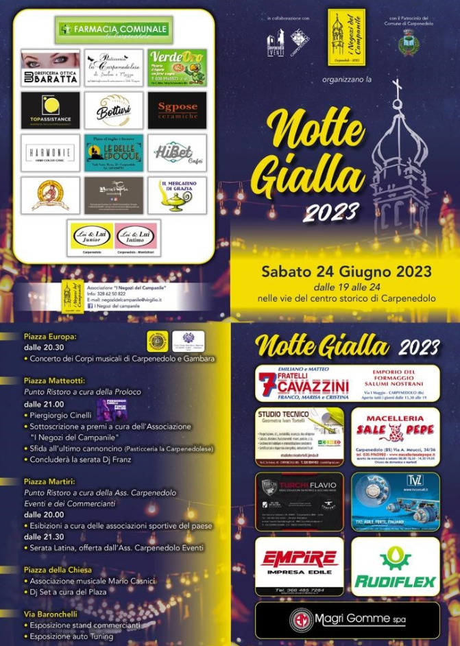 Notte gialla - Carpenedolo