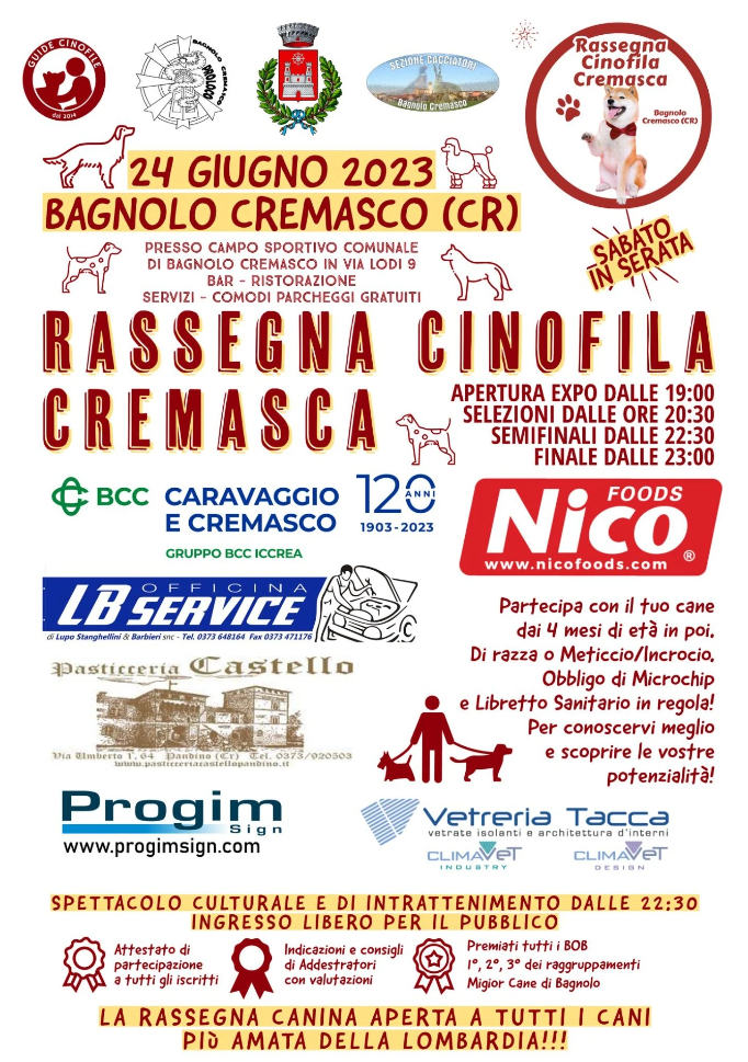 Rassegna Cinofila Cremasca - Bagnolo Cremasco