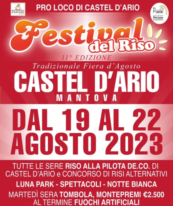 Festival del Riso 2023 - Castel d'Ario