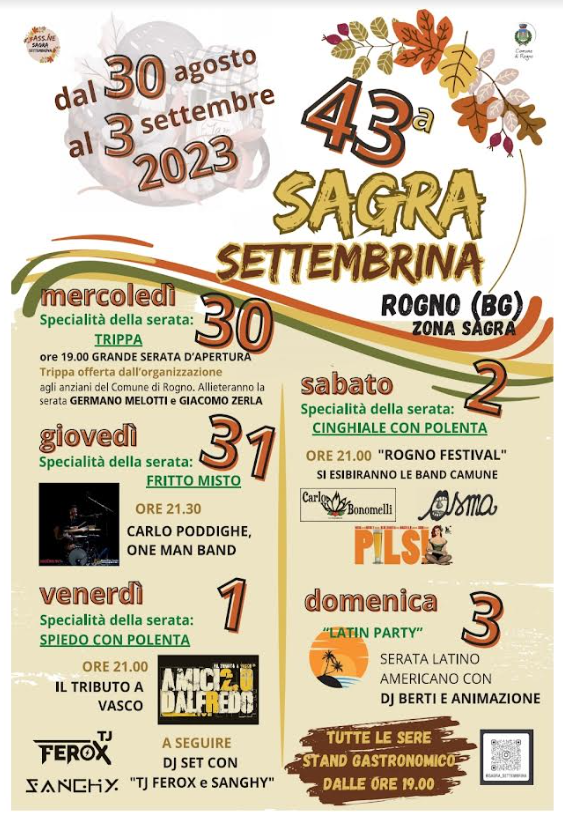 Sagra settembrina - Rogno (BG)