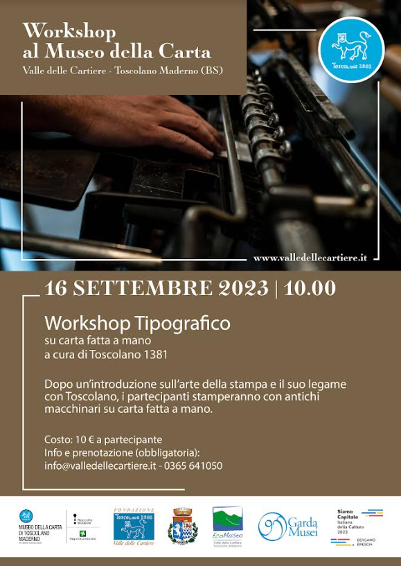 Workshop tipografico - Toscolano Maderno