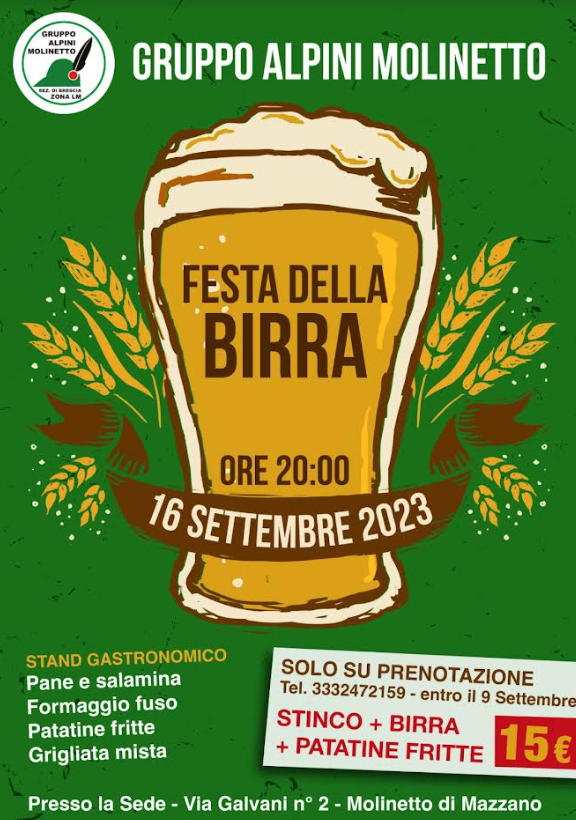 Festa della Birra - Molinetto di Mazzano