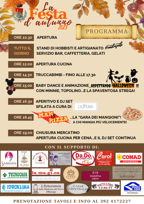 Festa d'Autunno - Offanengo (CR) - programma